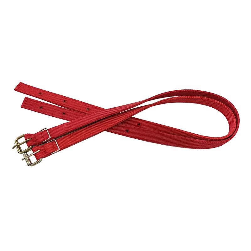 Red and thick, two ribbons